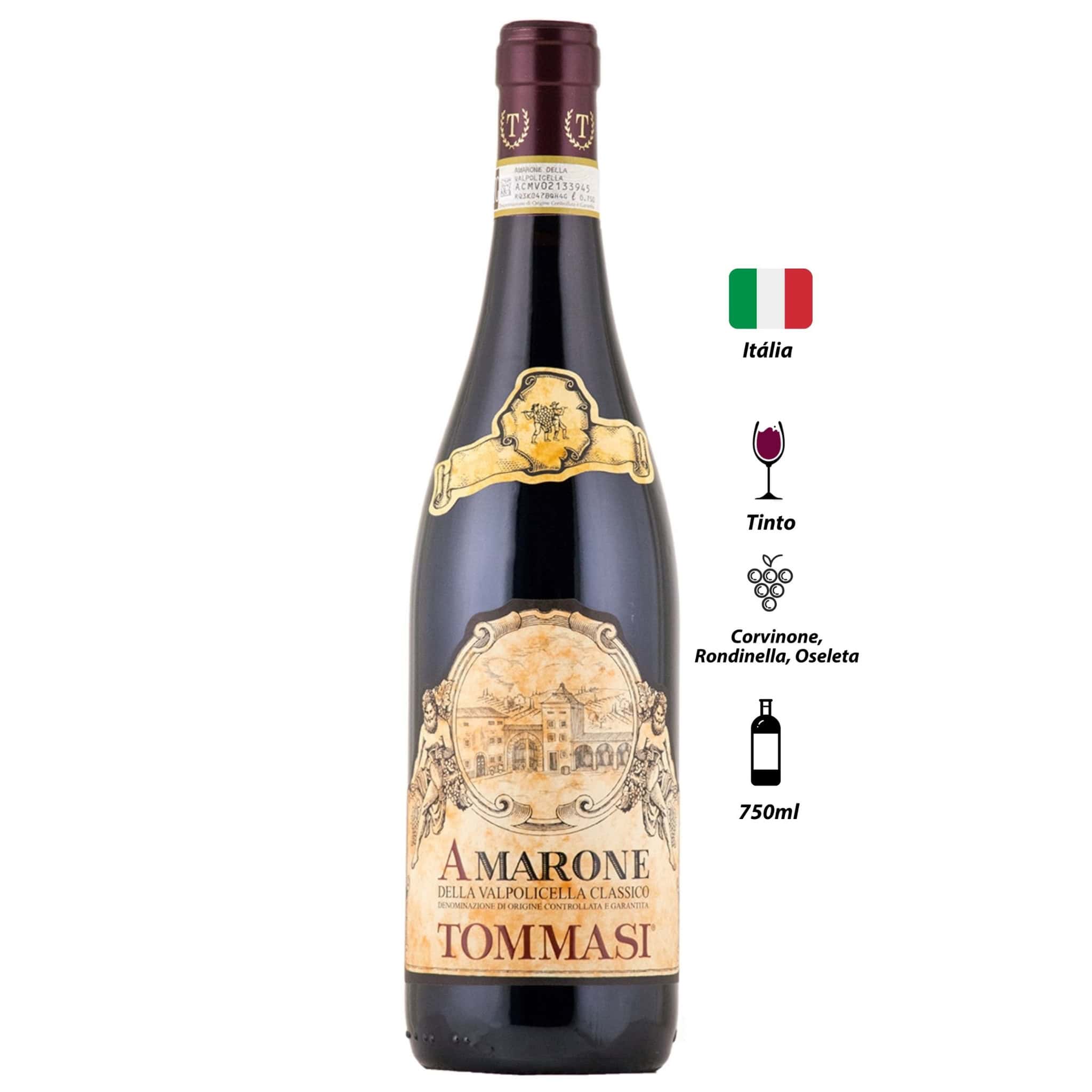 ワイン AMARONE DELLA VALPOLICELLA CLASSICO 2019 Amarone della Valpolicella Tommasi 2019| Soul Wines