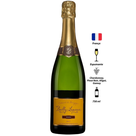 Espumante Crémant de Bourgogne Bailly Lapierre Branco Brut Réserve