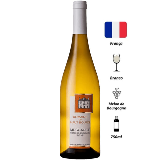 Vinho Branco Muscadet Côtes de Grandlieu Domaine du Haut Bourg 2019