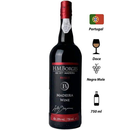 Vinho Madeira HM Borges Doce 3 Anos