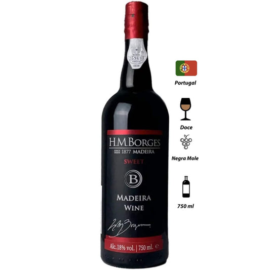 Vinho Madeira HM Borges Doce 3 Anos