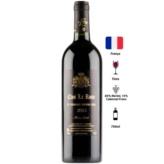 Vinho Tinto Saint Émilion Grand Cru Clos La Rose 2018