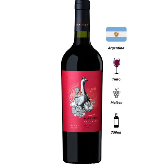 Vinho Tinto indómito Malbec Kaiken