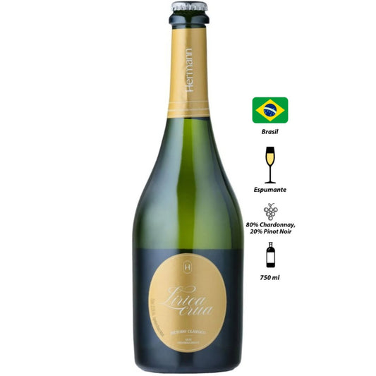 Espumante Hermann Brut Nature Lírica Crua
