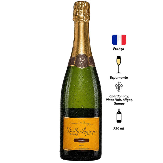 Espumante Crémant de Bourgogne Bailly Lapierre Branco Brut Réserve