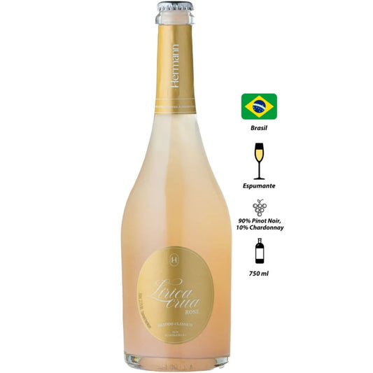Espumante Hermann Nature Lírica Crua Rosé