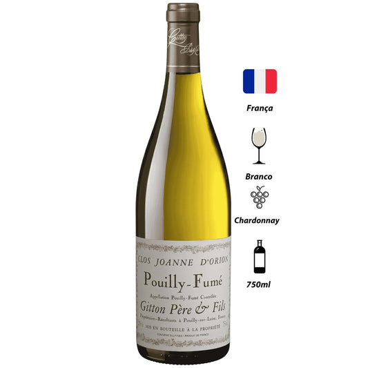 Vinho Branco Pouilly Fume Clos Joanne d´Orion Domaine Gitton 2023