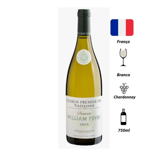 Vinho Branco William Fèvre Chablis Vaillons 1er Cru 2018