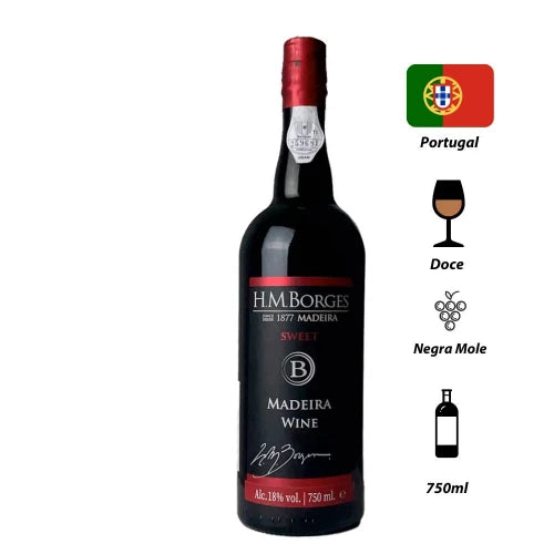 Vinho Madeira HM Borges Doce 3 Anos