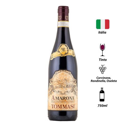 Vinho Tinto Amarone della Valpolicella Clássico Tommasi 2019