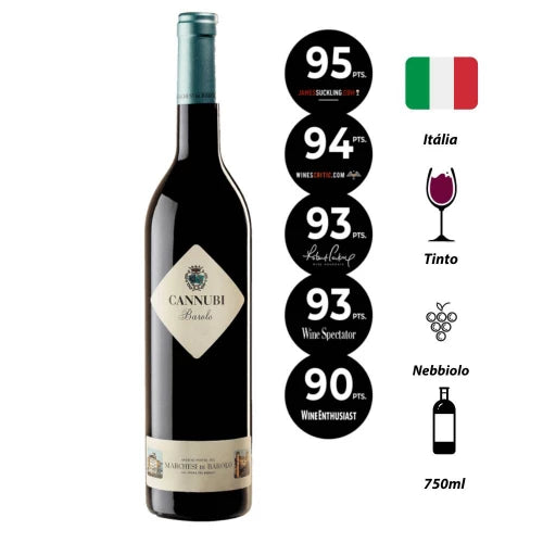 Vinho Tinto Barolo Cannubi 2015