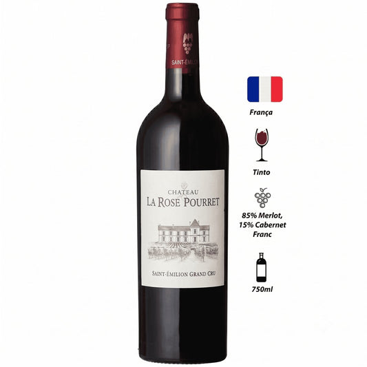 Vinho Tinto Chateau La Rose Pourret Saint-Émilion 2019