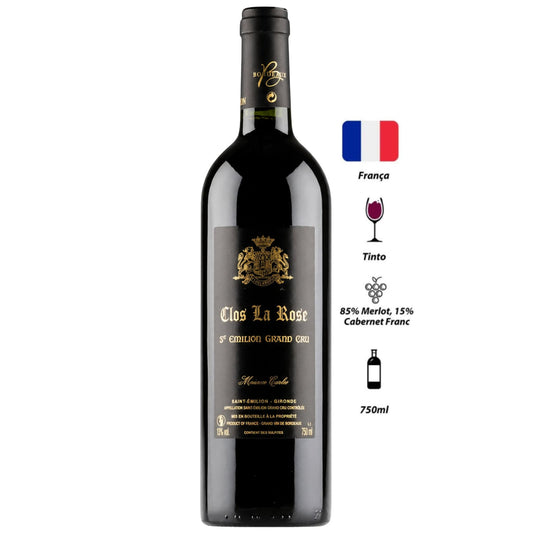 Vinho Tinto Saint Émilion Grand Cru Clos La Rose 2018